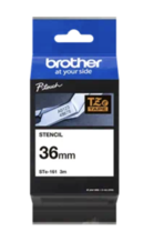 Schablonenbandkassette von Brother – Schwarz, 36 mm breit